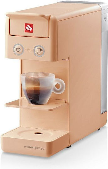 Illy Y3.3 Καφετιέρα για Κάψουλες Πίεσης 19bar Ροζ