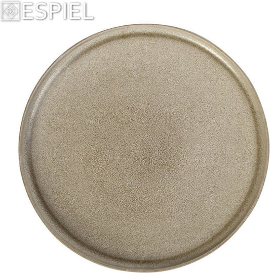 Espiel Noah Πιάτο Ρηχό Κεραμικό Μπεζ με Διάμετρο 22.5cm