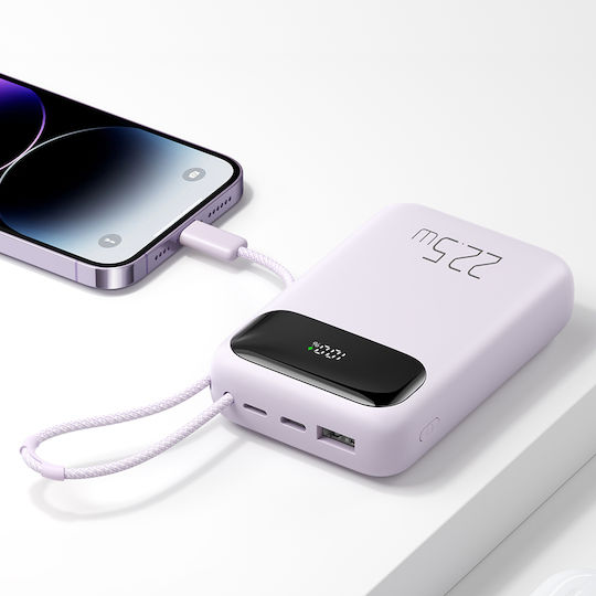 Mcdodo MC-3255 Baterie Externă 10000mAh 22.5W cu Port USB-A și Port USB-C Power Delivery Încărcare Rapidă Violet