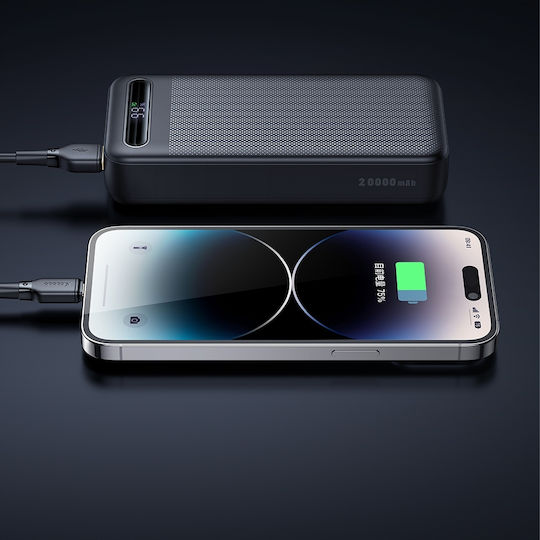 Mcdodo MC-3891 Power Bank 20000mAh 22.5W με 2 Θύρες USB-A και Θύρα USB-C Power Delivery Μαύρο