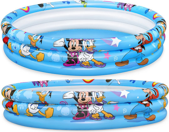 Bestway Piscină Rotundă Pentru Copii 140lt Gonflabilă 122x25cm Albastră Mickey și Prietenii