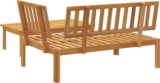 Garten- und Outdoor-Möbelsets 2 Stück Massivholz Akazie