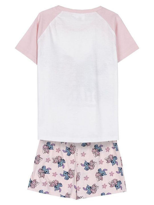 Cerda Pijamale Copii Vara Roz Stitch