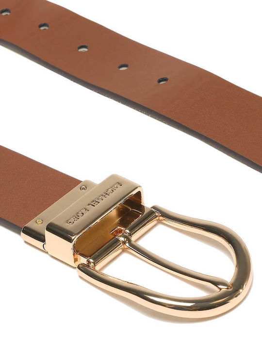 Leather Women's Belt Beige