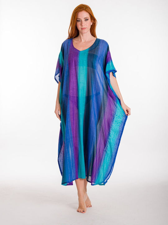 Rima Beachwear Women's Caftan Beachwear Blue