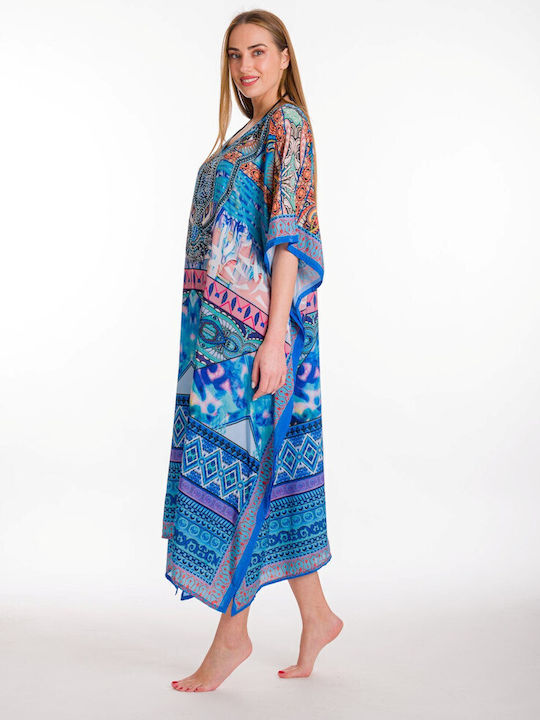Rima Beachwear Γυναικείο Καφτάνι Παραλίας Τυρκουαζ