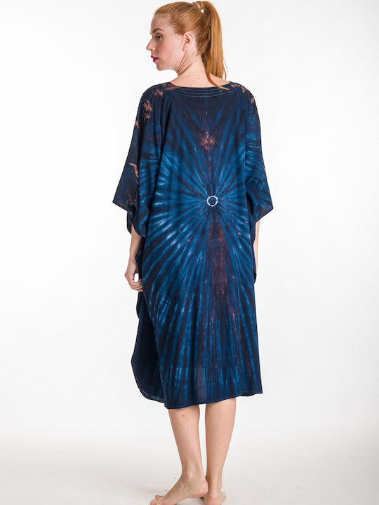 Rima Beachwear Women's Caftan Beachwear Navy Blue