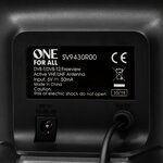 One For All SV 9430 Εσωτερική Κεραία Τηλεόρασης (δεν Απαιτεί Τροφοδοσία) Διάφανη
