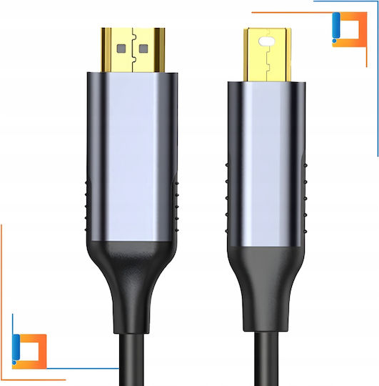 Cablu mini DisplayPort - HDMI de sex masculin 3m Gri (CO2-0032)