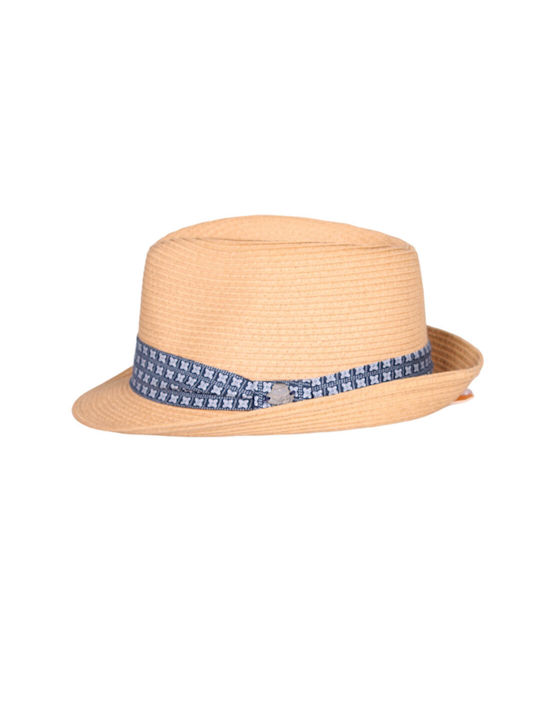 Karfil Frauen Korbweide Hut Fedora Beige