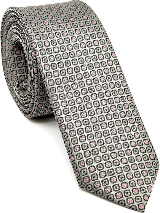 Legend Accessories Herren Krawatten Set Gedruckt in Gray Farbe