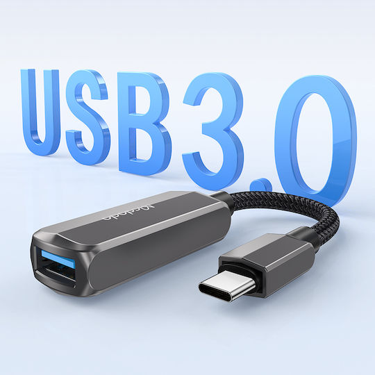 Mcdodo Μετατροπέας USB-C male σε USB-A / USB-C female Γκρι 1τμχ CA-2830
