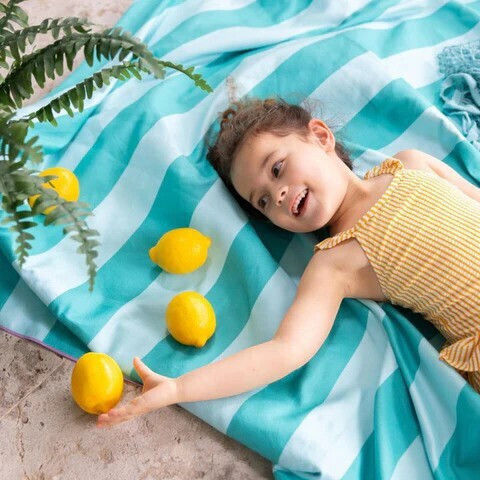 Quut Kids Beach Towel Light Blue 180x180cm