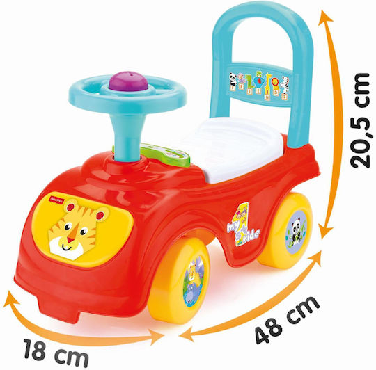 Fisher Price My First Funny Car Αυτοκινητάκι Ride On για 12+ μηνών Πολύχρωμο