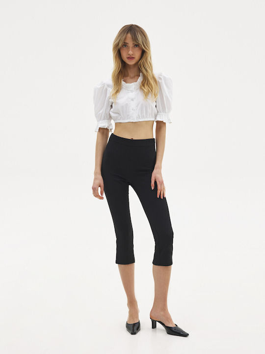 Women's Crop Top Cotton White
