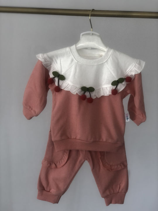 Kardelya Baby Kinder Sweatpants Set - Jogginganzug Somon 2Stück