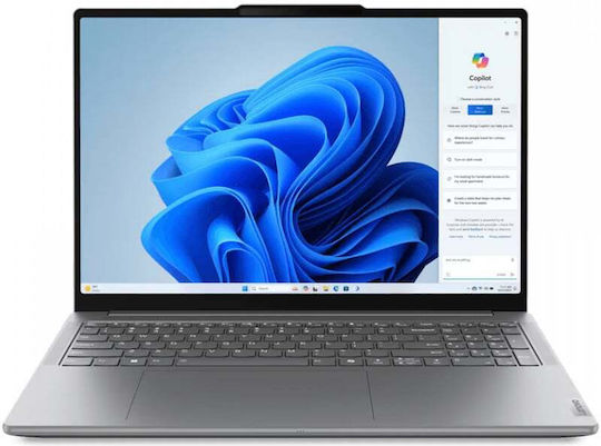 Lenovo Yoga Pro 9 16IMH9 16" IPS 165Hz (Основен Ултра 9-185H/32ГБ/1000ГБ SSD/GeForce RTX 4050/W11 Home) Luna Grey (US Клавиатура)