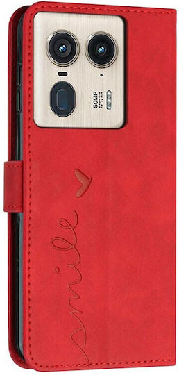 Smile Wallet Roșu (Motorola Edge 50 Ultra 5G)