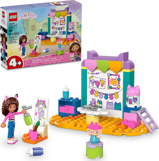 LEGO Gabby's Dollhouse Crafting Cu Baby Box Pentru 4+ Ani 60 Bucăți