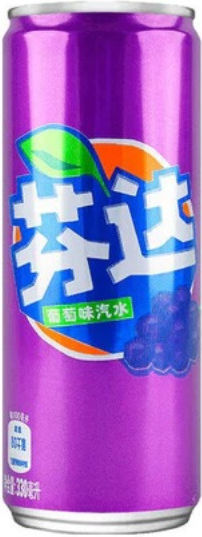Fanta Grape Erfrischungsgetränk mit Kohlensäure 330ml