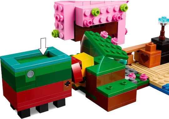 LEGO Minecraft Grădina cu Cireși pentru 8+ Ani