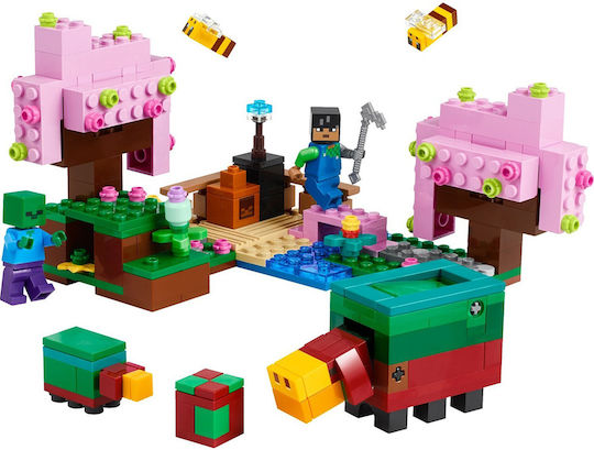 LEGO Minecraft Grădina cu Cireși pentru 8+ Ani
