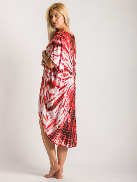 Rima Beachwear Feminin Caftan de Plajă red