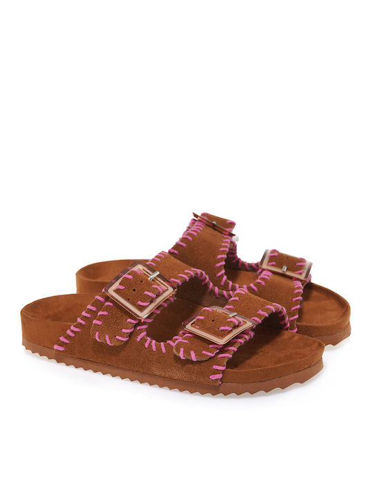 Colors Of California Leather Women's Sandals Tabac Brown