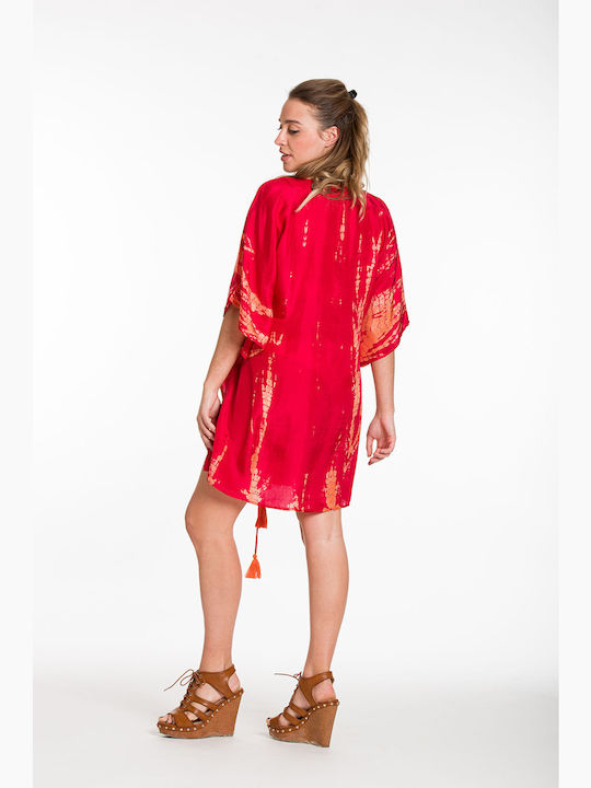 Rima Beachwear Women's Caftan Beachwear red