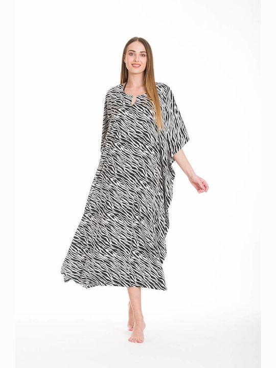 Rima Beachwear Γυναικείο Καφτάνι Παραλίας Μάυρο