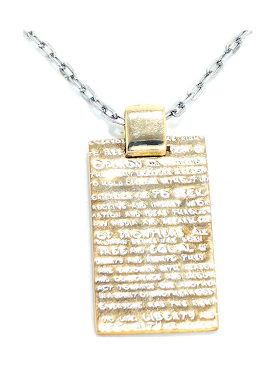 Женски колие с пендант Demaria Dmhrc002 45 см 45 см розово злато