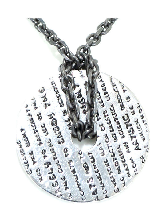 Black Silver Necklace DMHRC001-BLACK