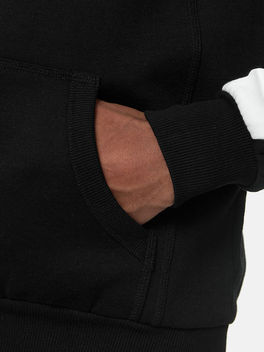 Langwell Φούτερ με Κουκούλα Black/Red/White