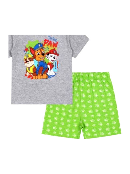 Paw Patrol Pijama pentru copii De vară Din bumbac Grey-Green