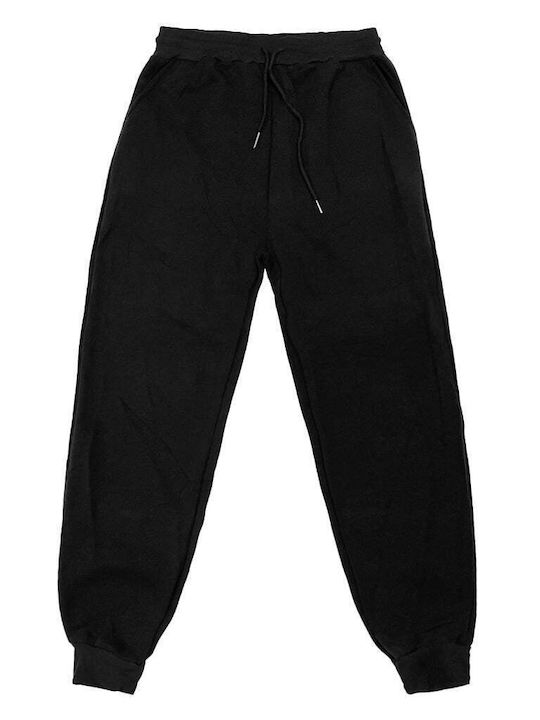 Ustyle Herren-Sweatpants-Set Fleece Black