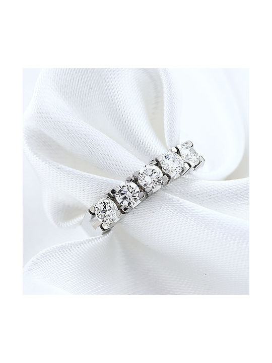 Ring Serre White Gold K18 Diamonds P-68754 White Gold K18