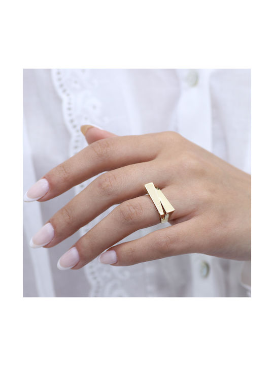 Women's Ring Gold K14 P-70377 Yellow Gold K14