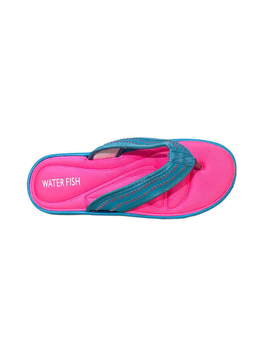 Ustyle Women's Flip Flops Fuchsia