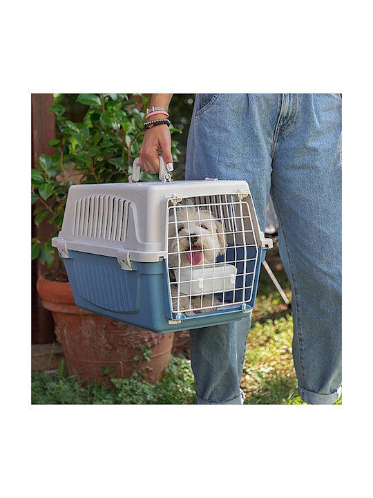 Ferplast Atlas Open Cat Carrier Cage 48x32.5x29cm Blue