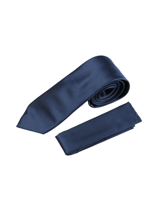 19V69 Men's Tie Set in Blue Color