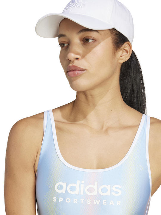 Tiro U-Back Athletic One-Piece Swimsuit Blue