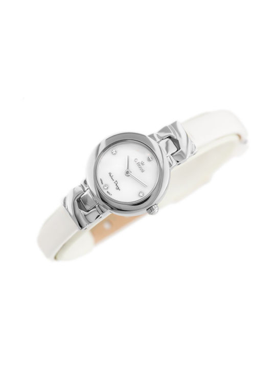 G.Rossi Watch with Silver Leather Strap