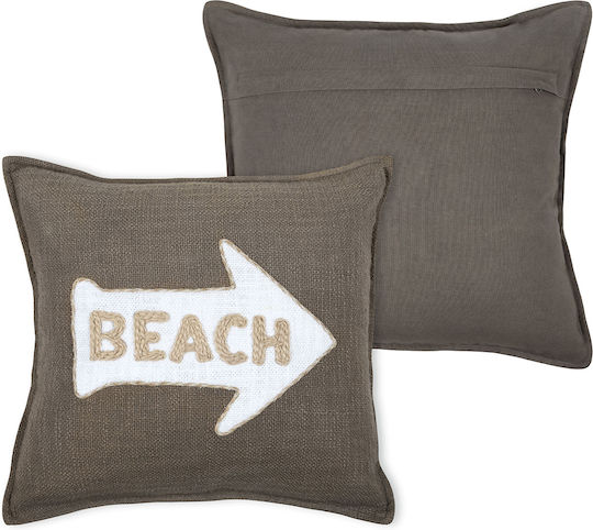 Възглавница за диван S-f Arcachon от 100% памук Taupe C0d167002 40x40см