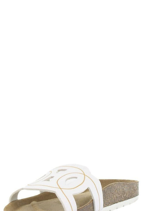 Emanuele Women's Flat Sandals in White Color