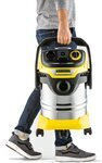 Karcher WD 5 P S V-25 5 22 Aspirator Umede Uscate 1100W cu Recipient Inox 25lt Galbenă