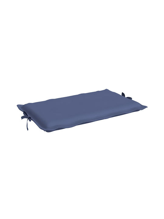 vidaXL Waterproof Sunbed Cushion with Backrest Navy Blue