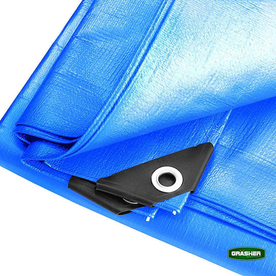 Grasher Waterproof Tarpaulin 120gr/m² 3x2m. Light Type Blue