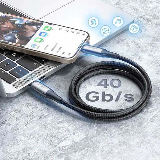 Mcdodo USB 2.0 Cable USB-C male - USB-C 240W Μαύρο 1m (CA-2990)