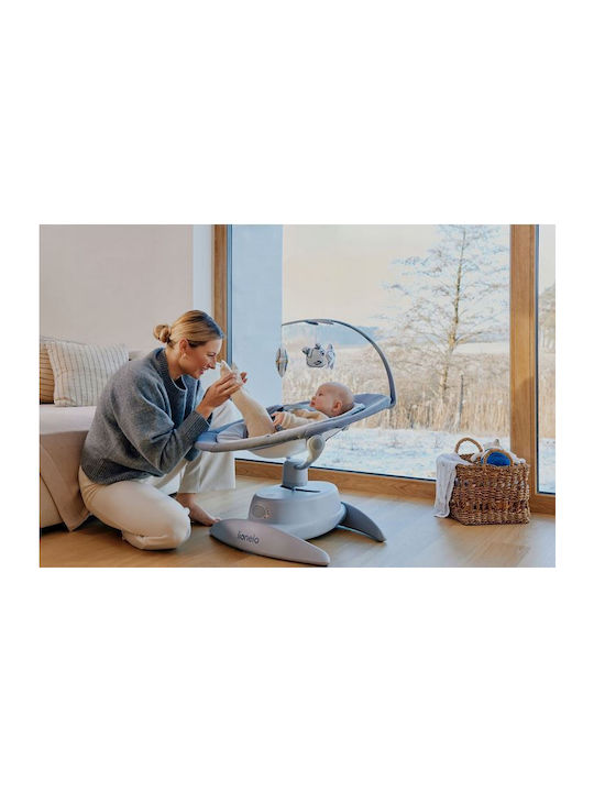 Lionelo Electric Baby Relax Swing Mell with Music Gray Stone for Child up to 9kg