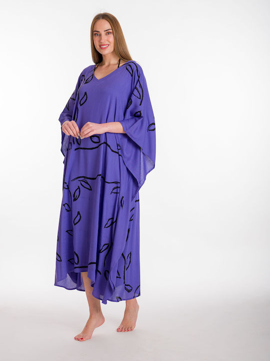 Rima Beachwear Damen Kaftan Strand Lila